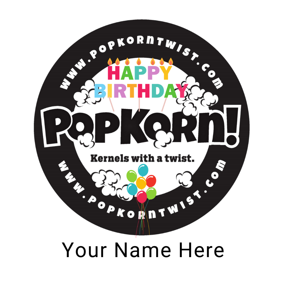 Happy Birthday Customizable Label