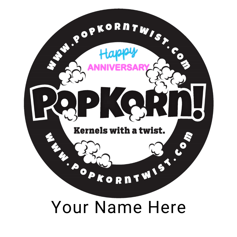 Happy Anniversary Customizable Label