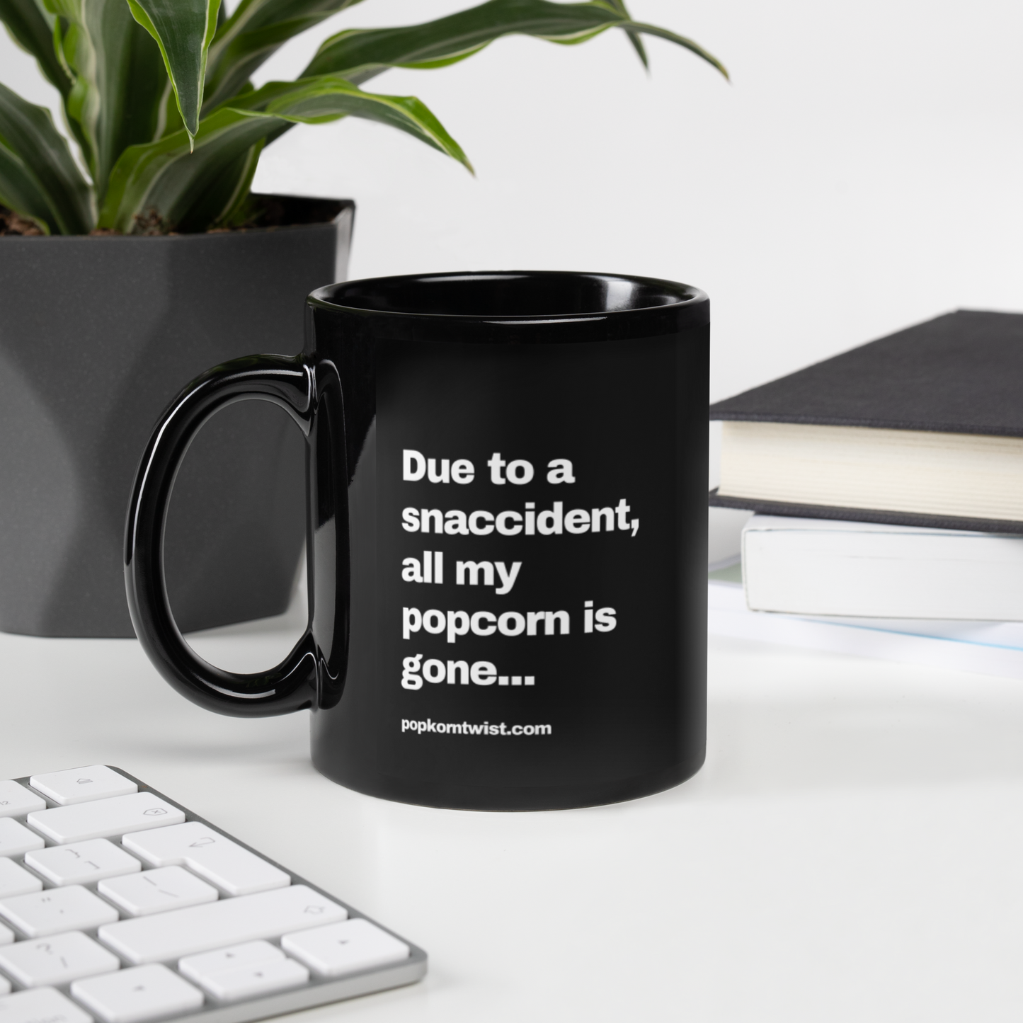Black Glossy Mug - Snaccident