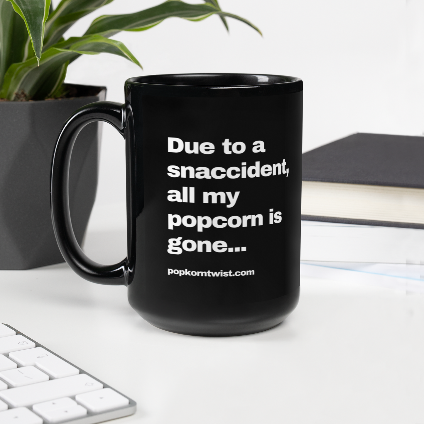 Black Glossy Mug - Snaccident