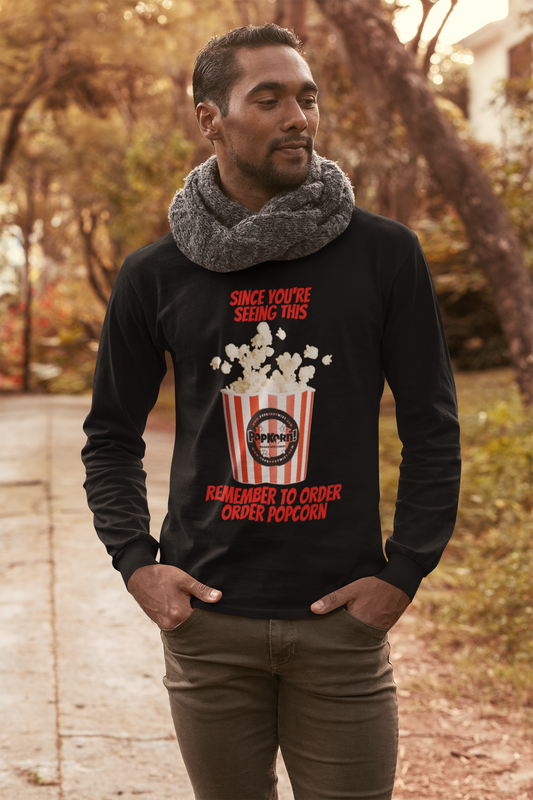 Long Sleeve Tee - Order Popcorn