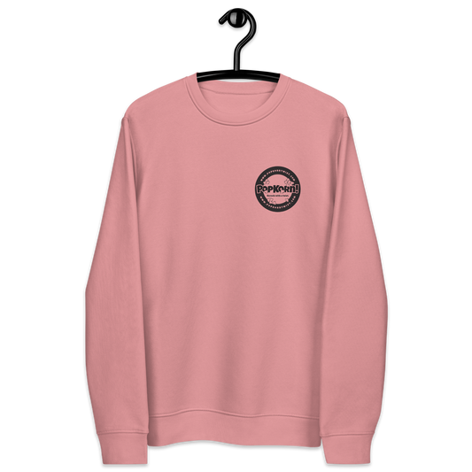 Eco sweatshirt - Branded PopKorn Logo (small logo size)