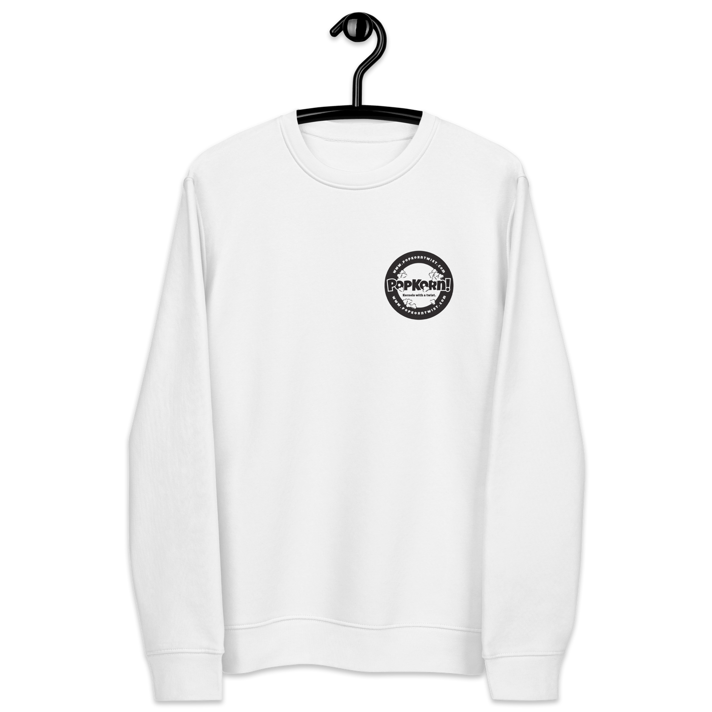 Eco sweatshirt - Branded PopKorn Logo (small logo size)