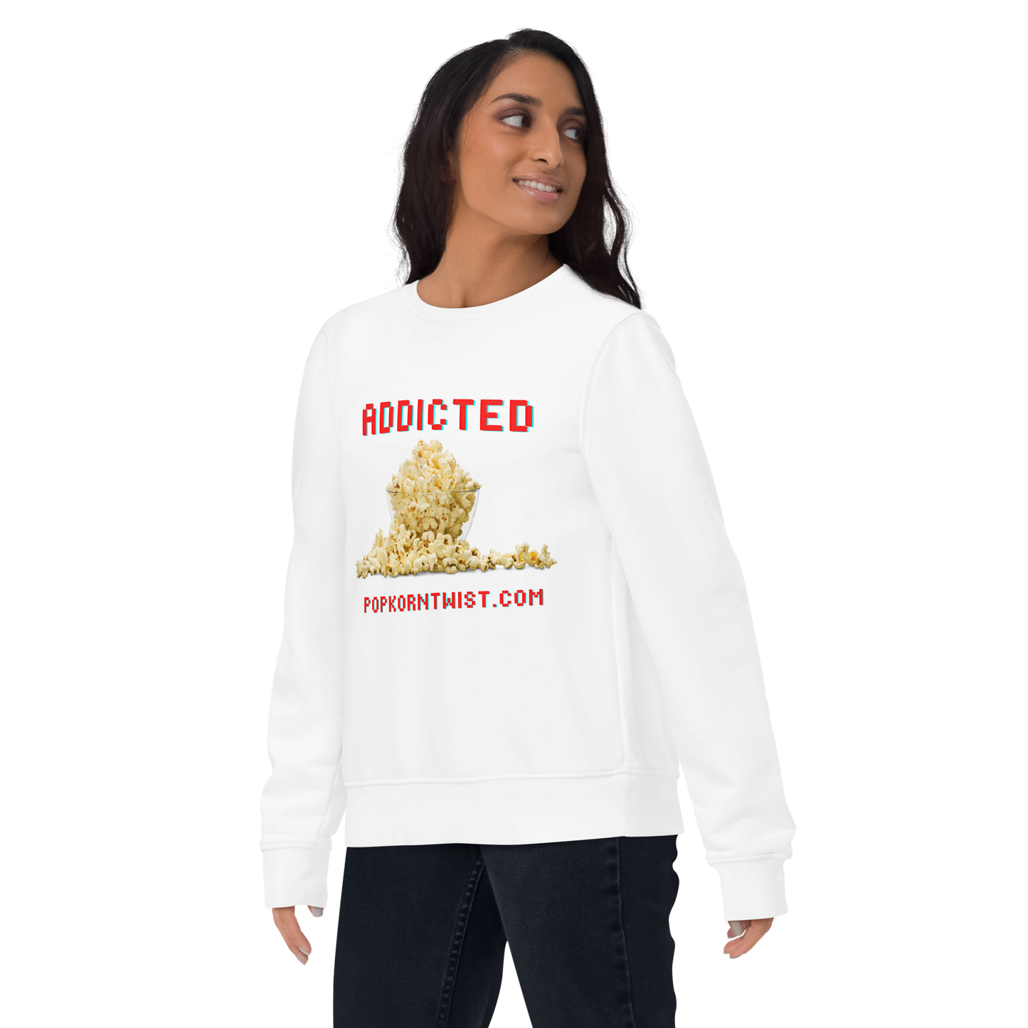 Eco sweatshirt - Addicted (to popcorn)