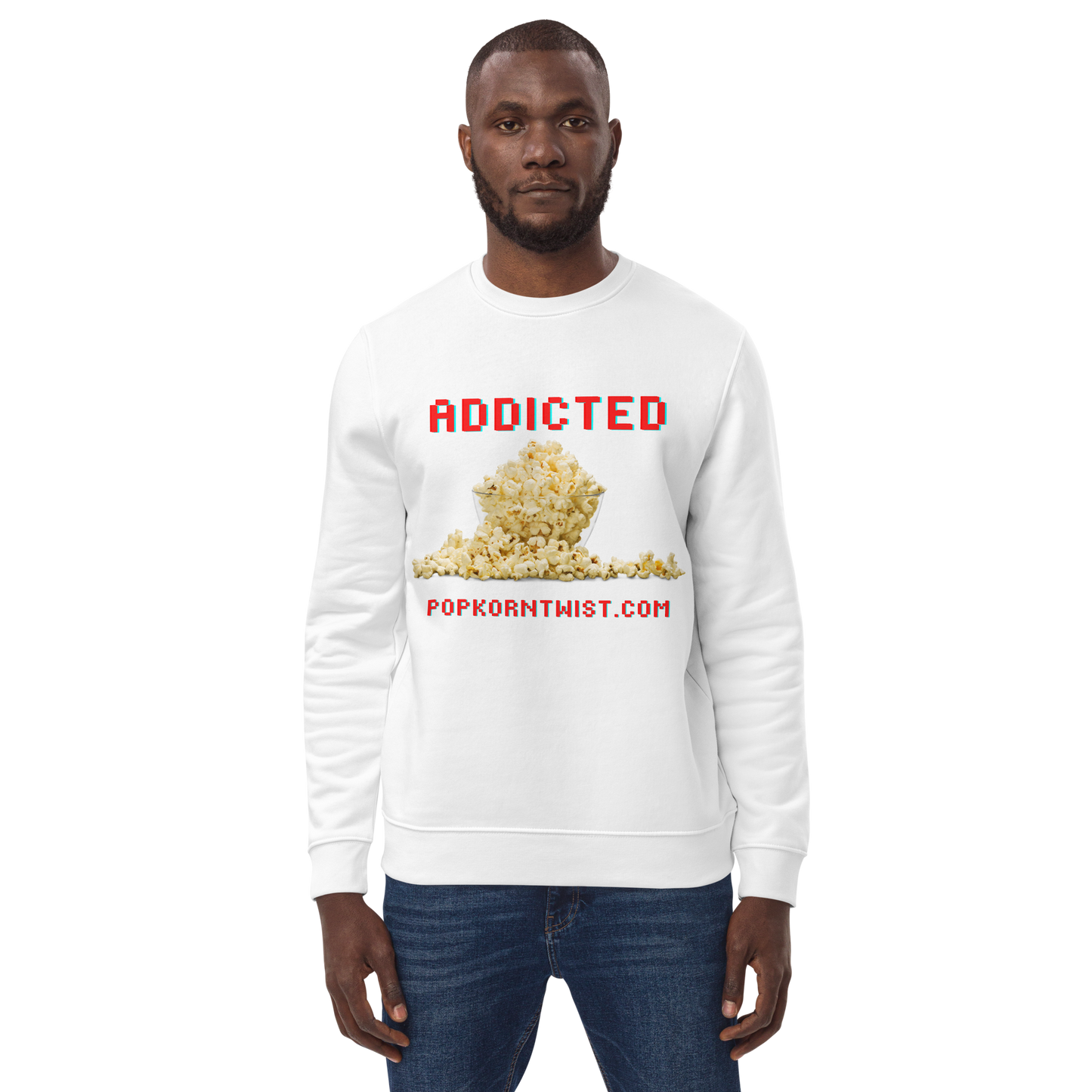 Eco sweatshirt - Addicted (to popcorn)