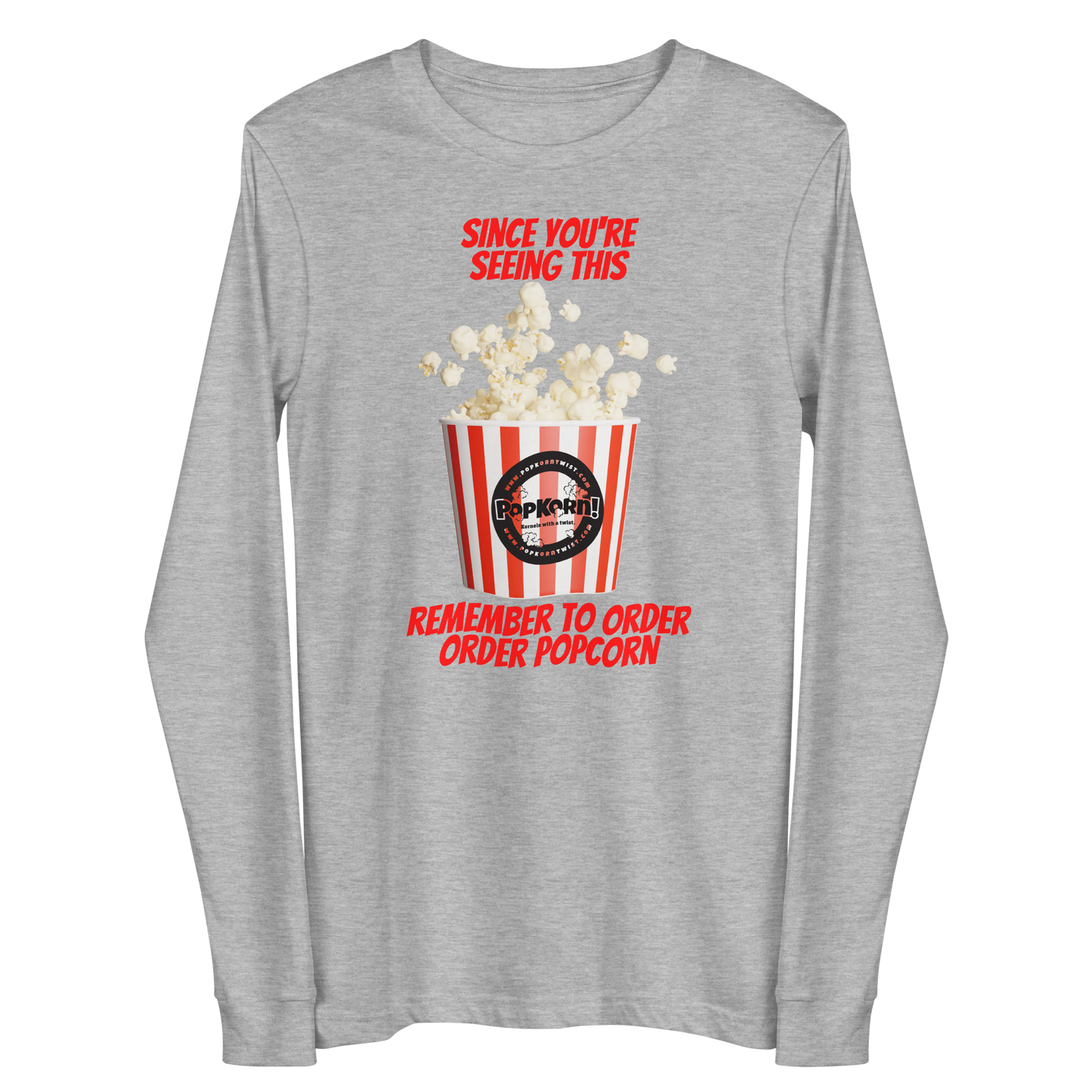 Long Sleeve Tee - Order Popcorn