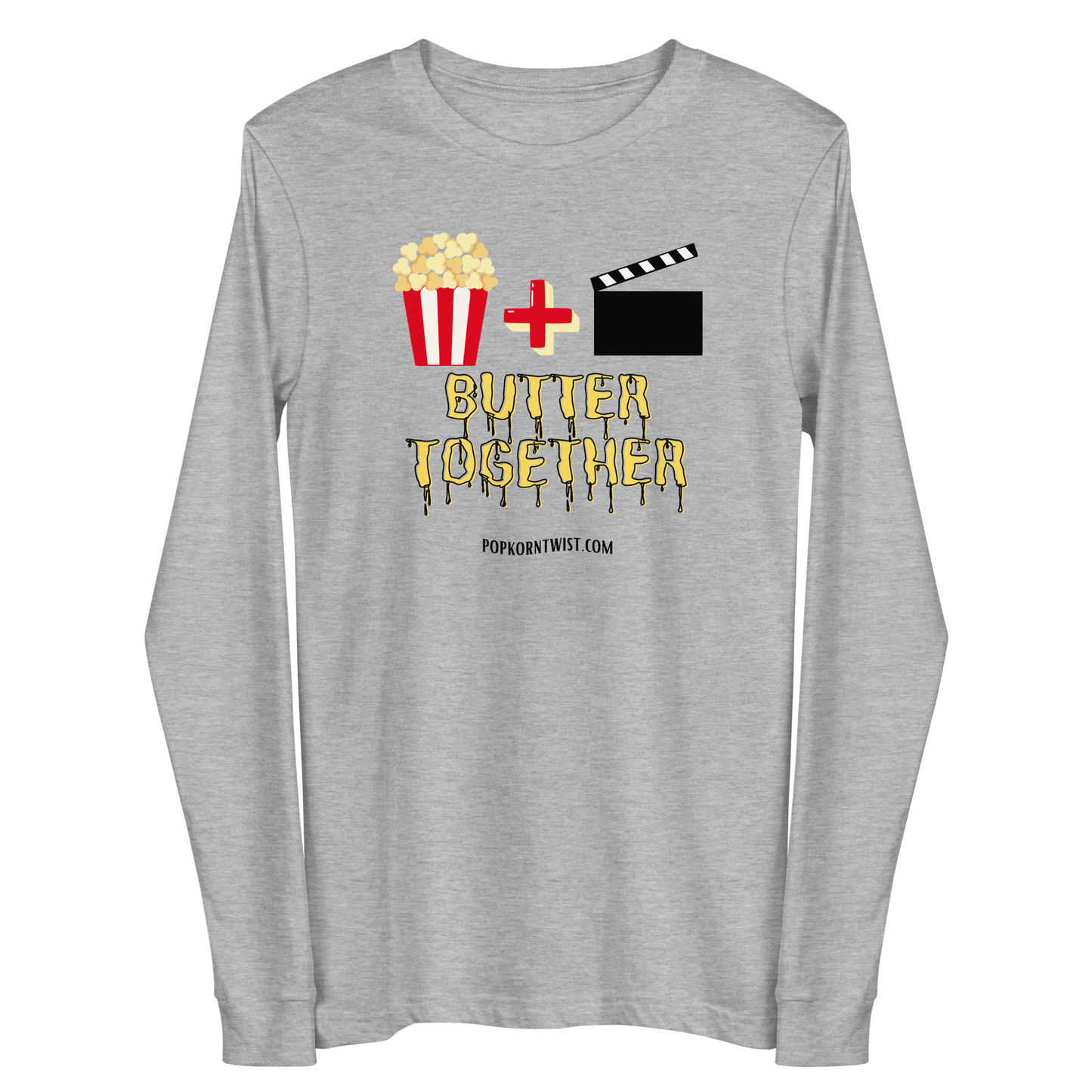 Long Sleeve Tee - Popcorn and Movies - Butter Together