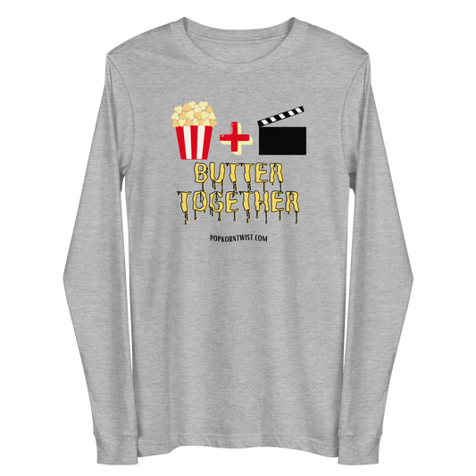 Long Sleeve Tee - Popcorn and Movies - Butter Together