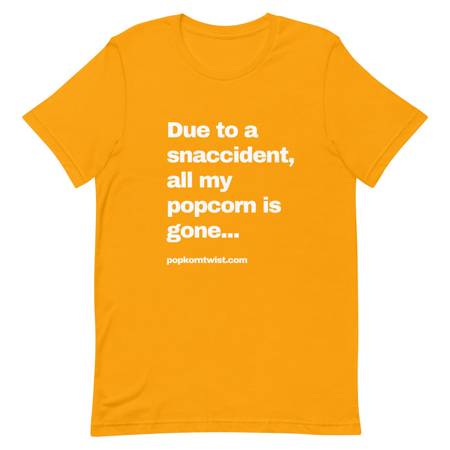T-shirt - Snaccident (white lettering)