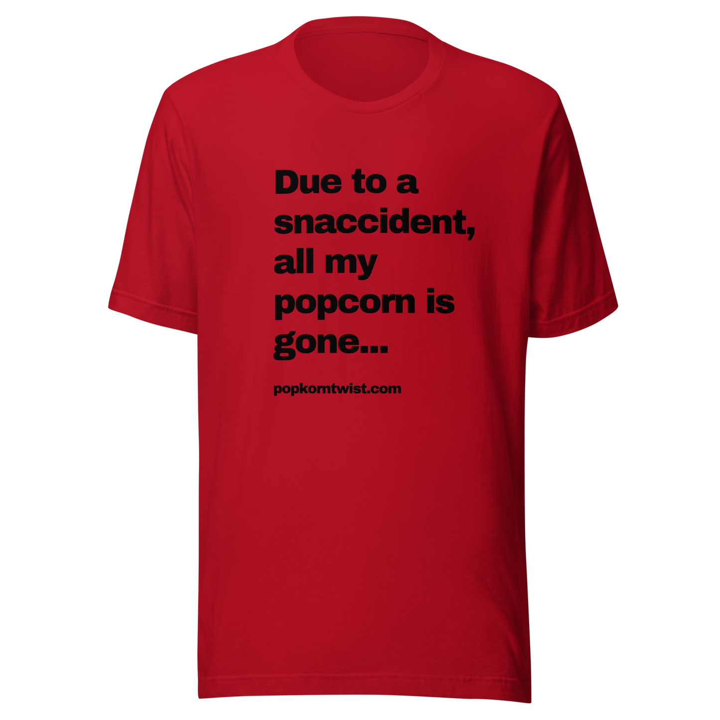 T-shirt - Snaccident (black lettering)