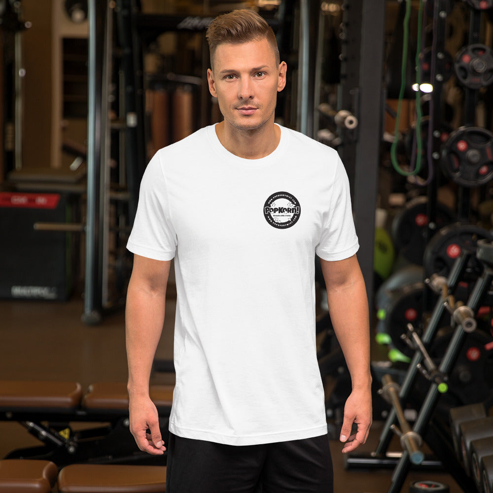 T-Shirt - Branded PopKorn Logo (small logo size)