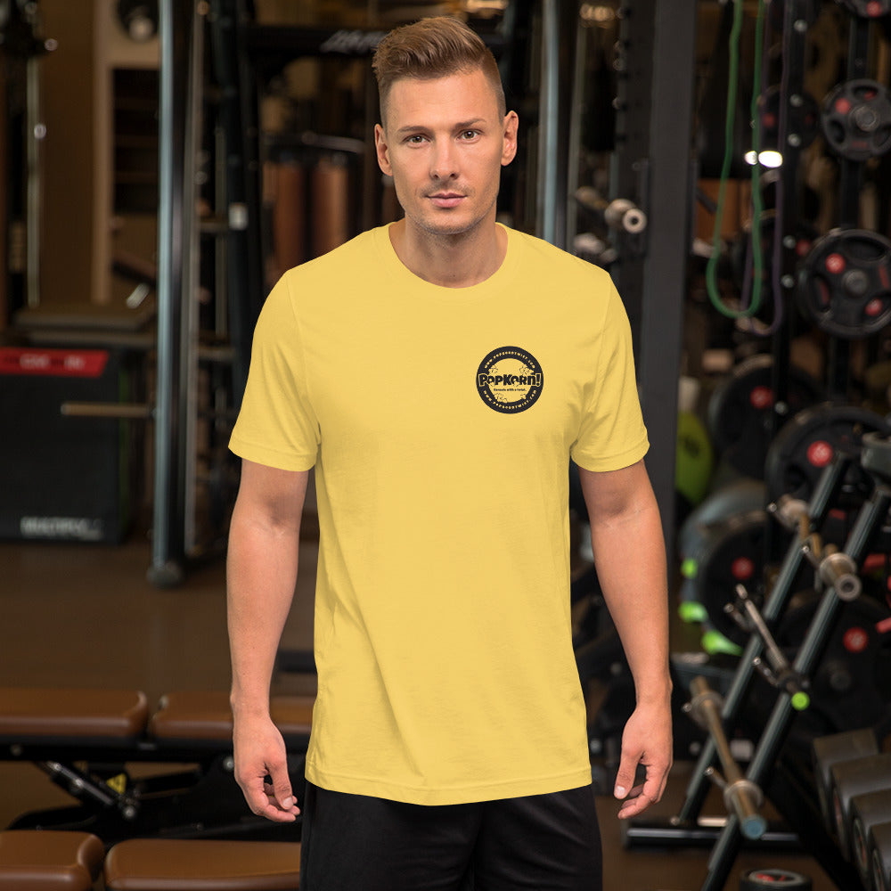 T-Shirt - Branded PopKorn Logo (small logo size)