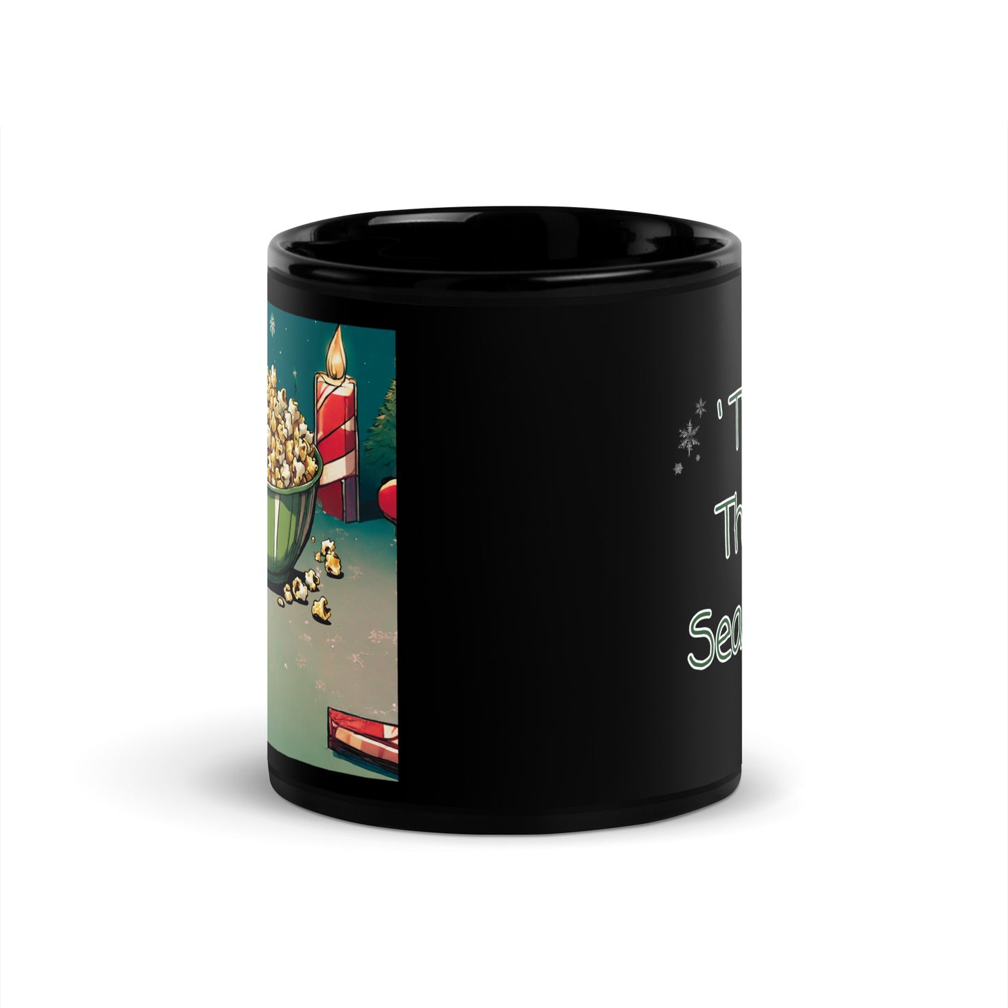 'Tis the Season - Black Glossy Mug