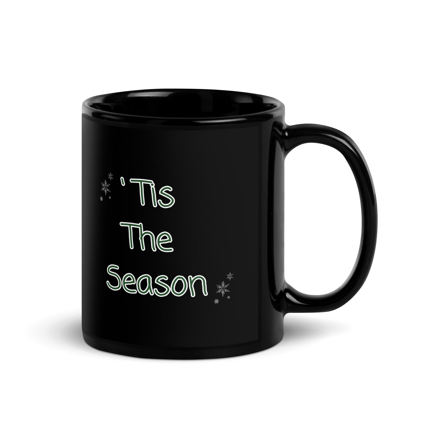 'Tis the Season - Black Glossy Mug