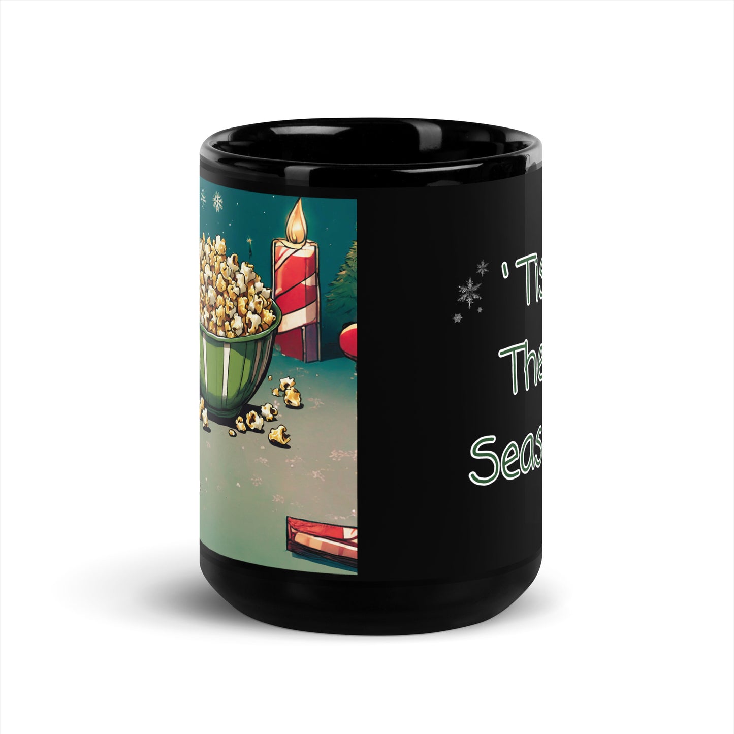 'Tis the Season - Black Glossy Mug