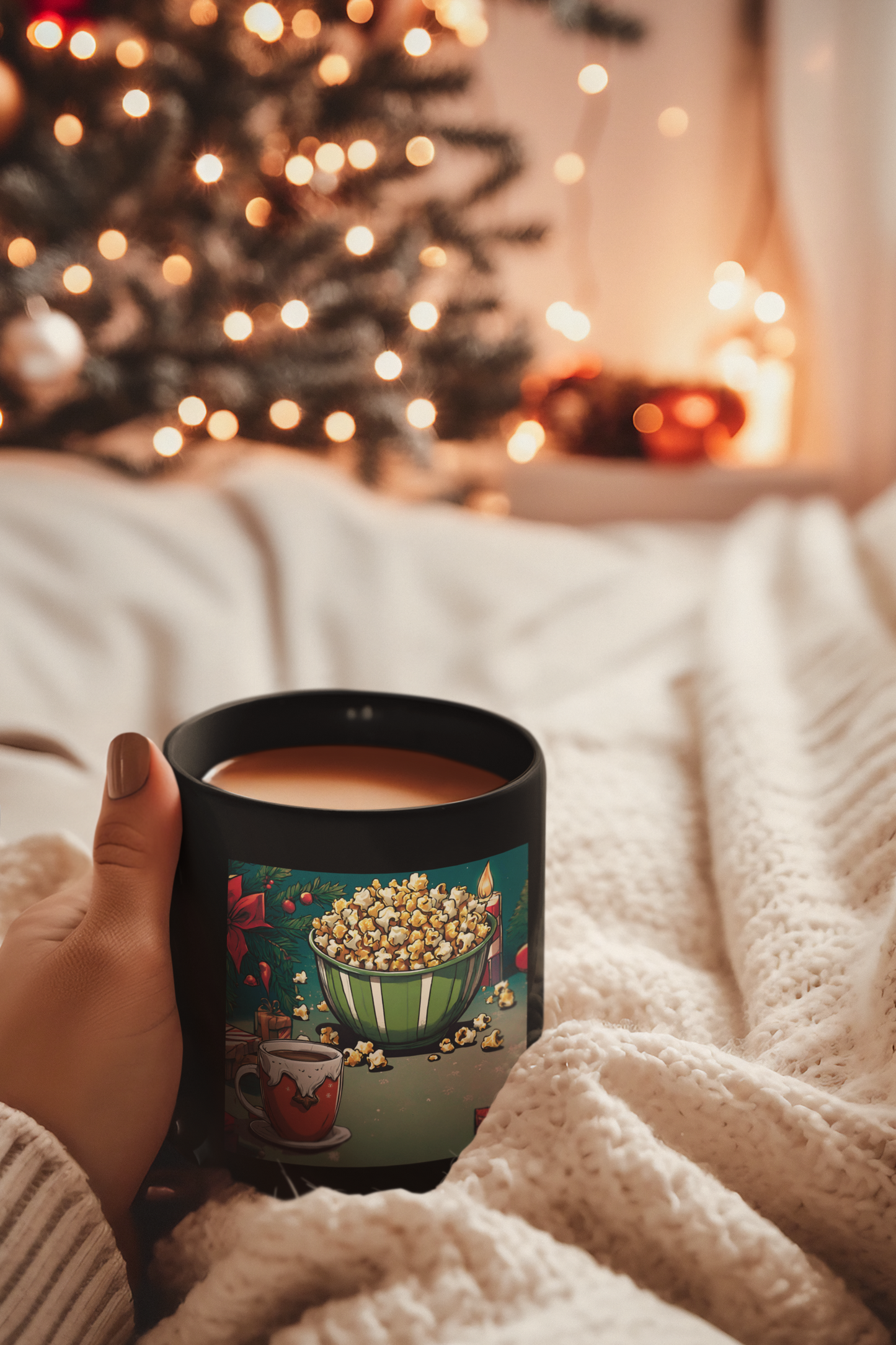 'Tis the Season - Black Glossy Mug