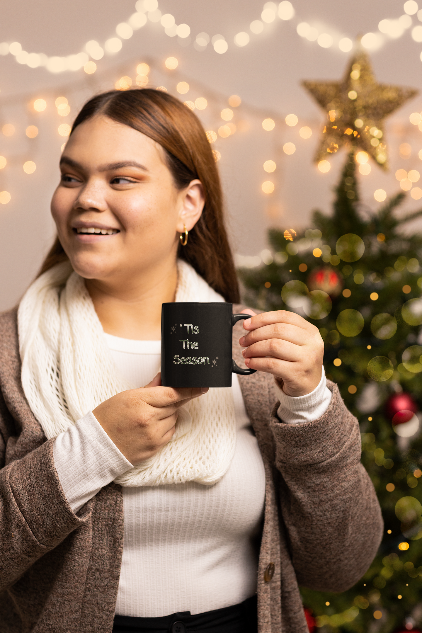 'Tis the Season - Black Glossy Mug