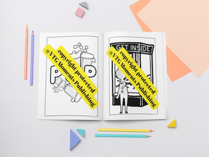 Poppin' Colors: An Abstract Popcorn Coloring Journey