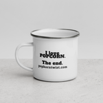 Enamel Mug - I Love Popcorn. The End. + PopKorn Logo