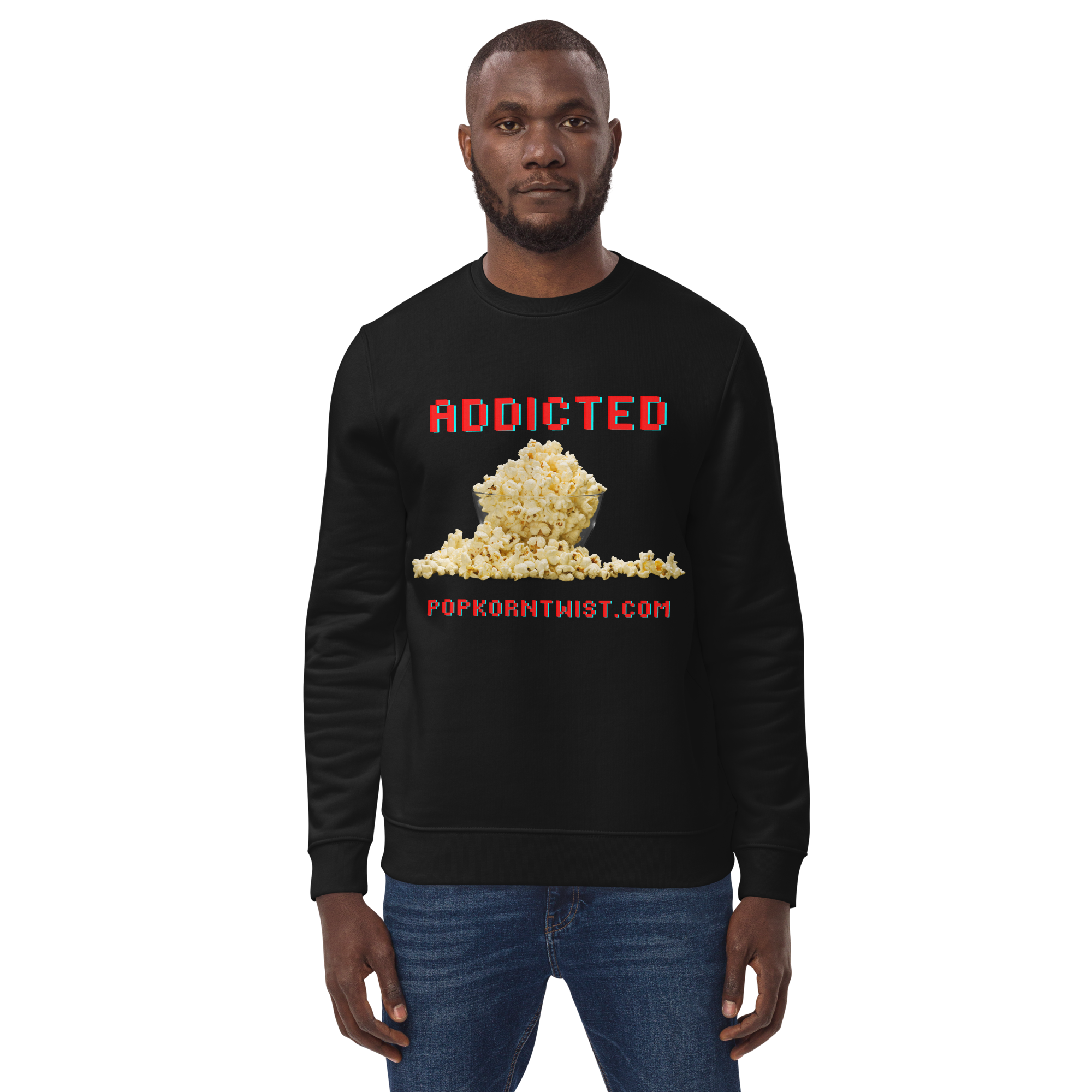 Eco sweatshirt - Addicted (to popcorn)