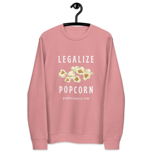 Eco sweatshirt - Legalize Popcorn