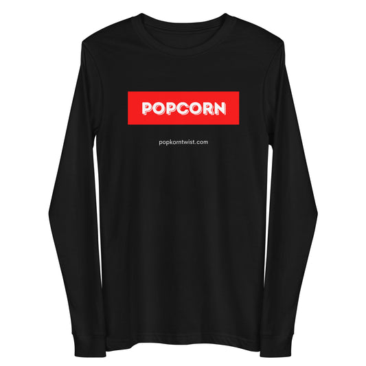 Long Sleeve Tee - Popcorn (word)