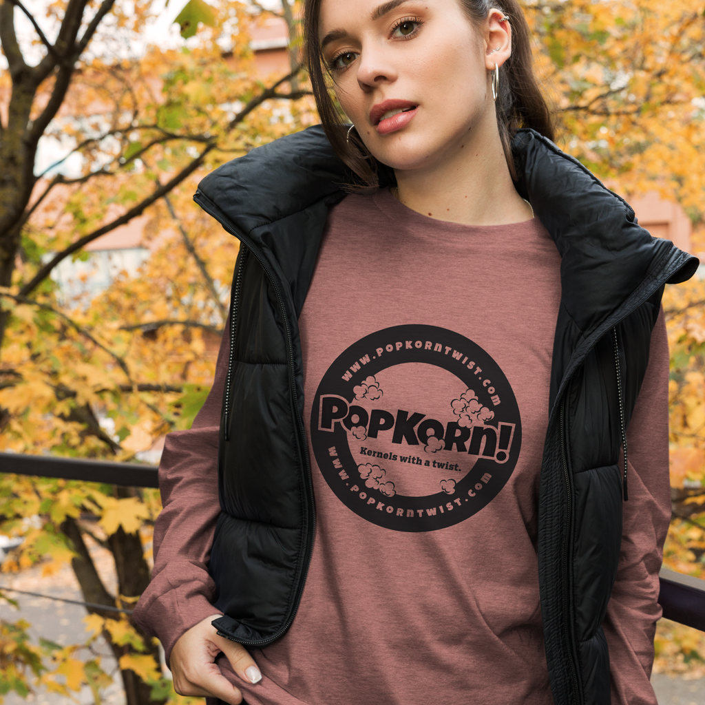 Long Sleeve Tee - Branded PopKorn Logo