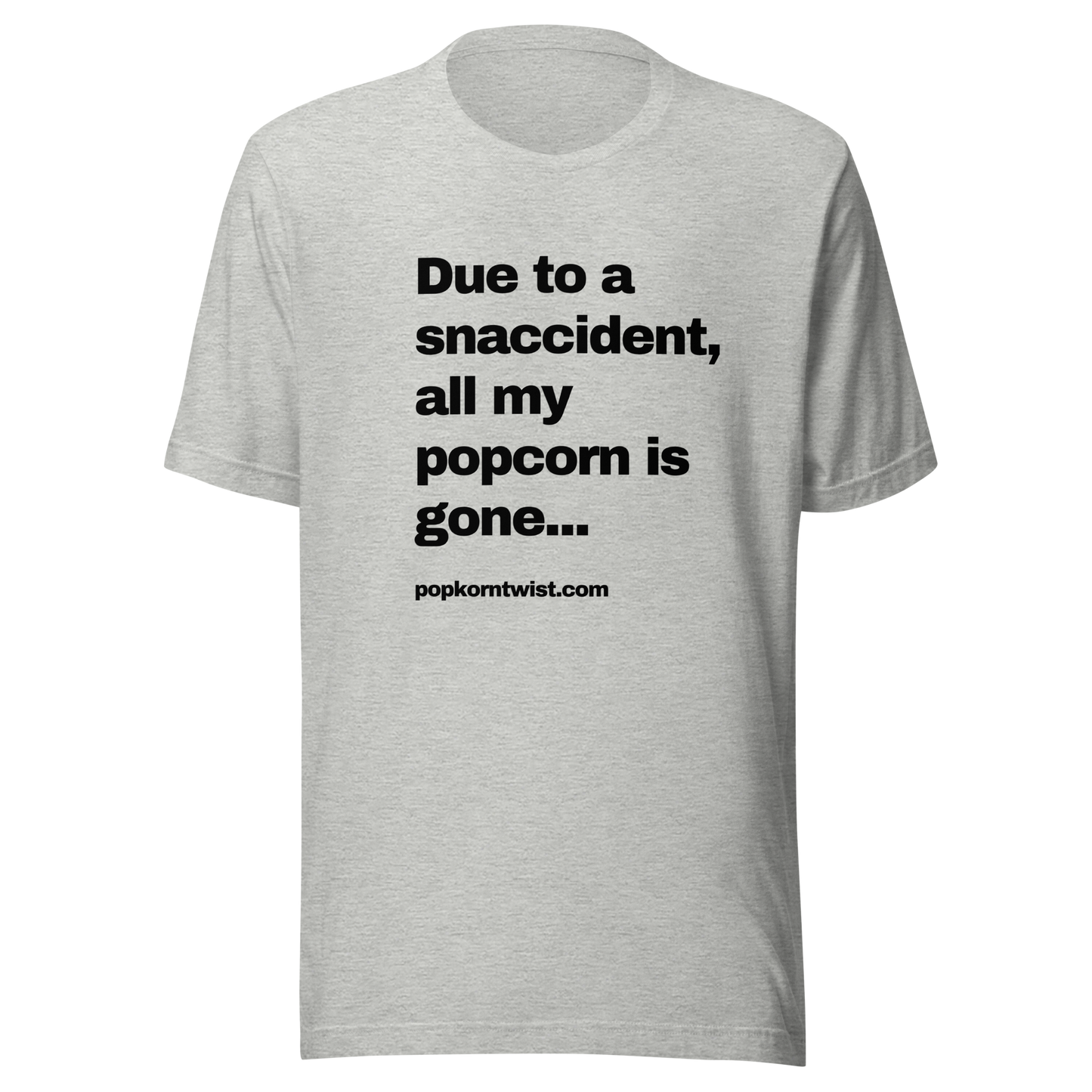 T-shirt - Snaccident (black lettering)